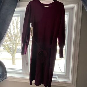 Eliza J Rich Purple Knit Top